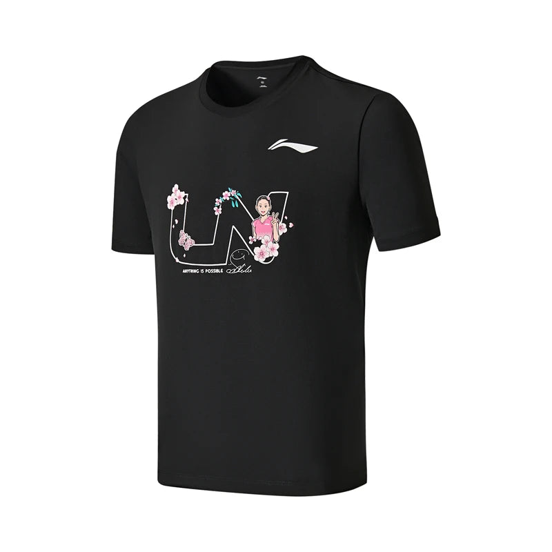 អាវយឺត Li-Ning Unisex សម្រាប់លេងវាយសី LN ស្ងួតលឿន សមល្មម អាវយឺតដៃខ្លី LiNing មានផាសុកភាព AHSWH41