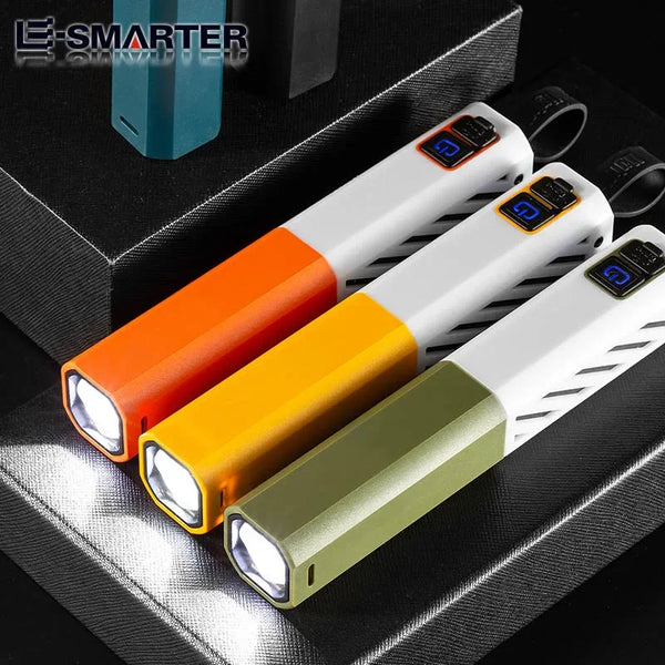 ពិល LED ថាមពលខ្លាំង ពង្រីកបានឆ្ងាយ ប្រើប្រាស់ថ្ម 18650 សាកថ្មបានលឿន ប្រើ USB សម្រាប់បោះតង់ នេសាទ សង្គ្រោះបន្ទាន់ ចង្កៀង Zoom បានឆ្ងាយ