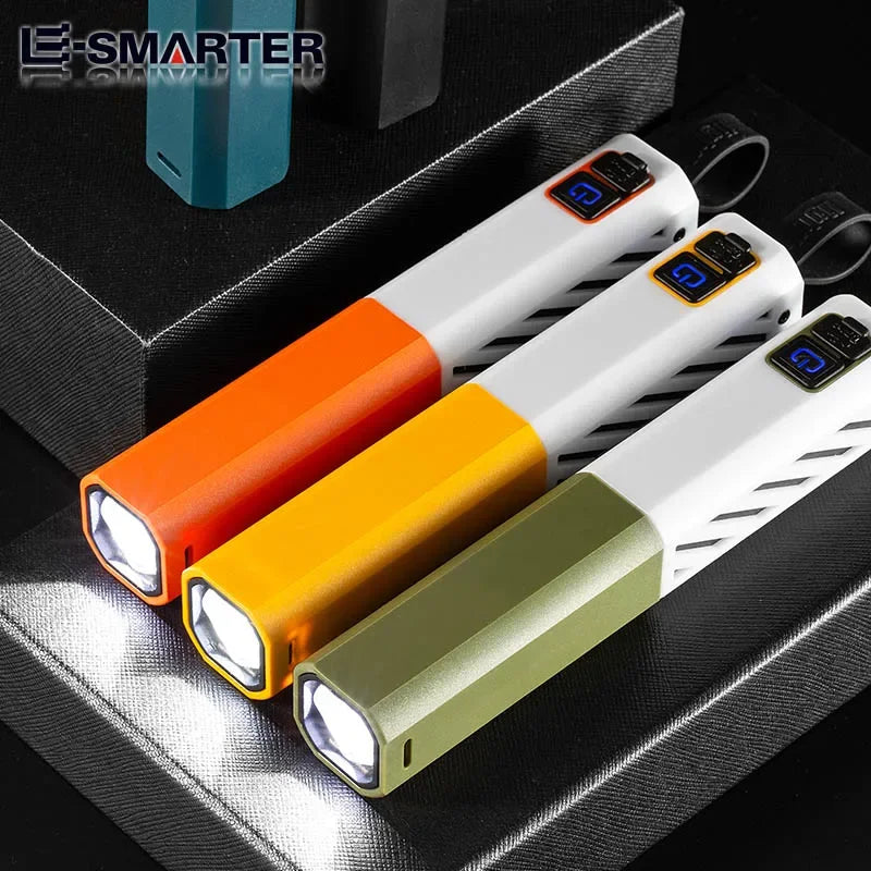 ពិល LED ថាមពលខ្លាំង ពង្រីកបានឆ្ងាយ ប្រើប្រាស់ថ្ម 18650 សាកថ្មបានលឿន ប្រើ USB សម្រាប់បោះតង់ នេសាទ សង្គ្រោះបន្ទាន់ ចង្កៀង Zoom បានឆ្ងាយ