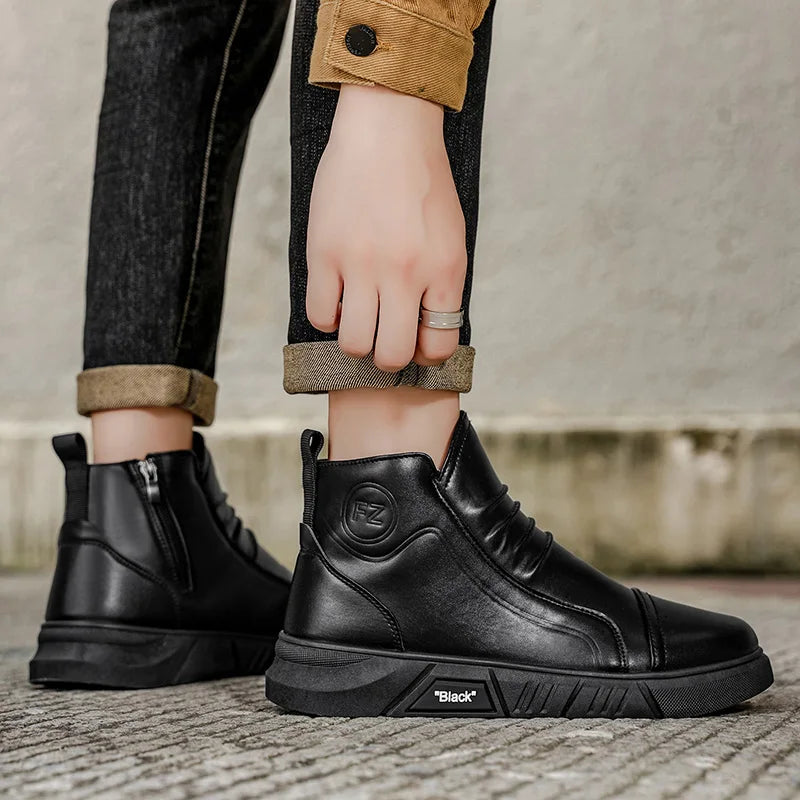 Men's winter casual outdoor sport fashion youth comfortable wear-resistant cotton warm shoes non-slip wear-resistant tide shoes