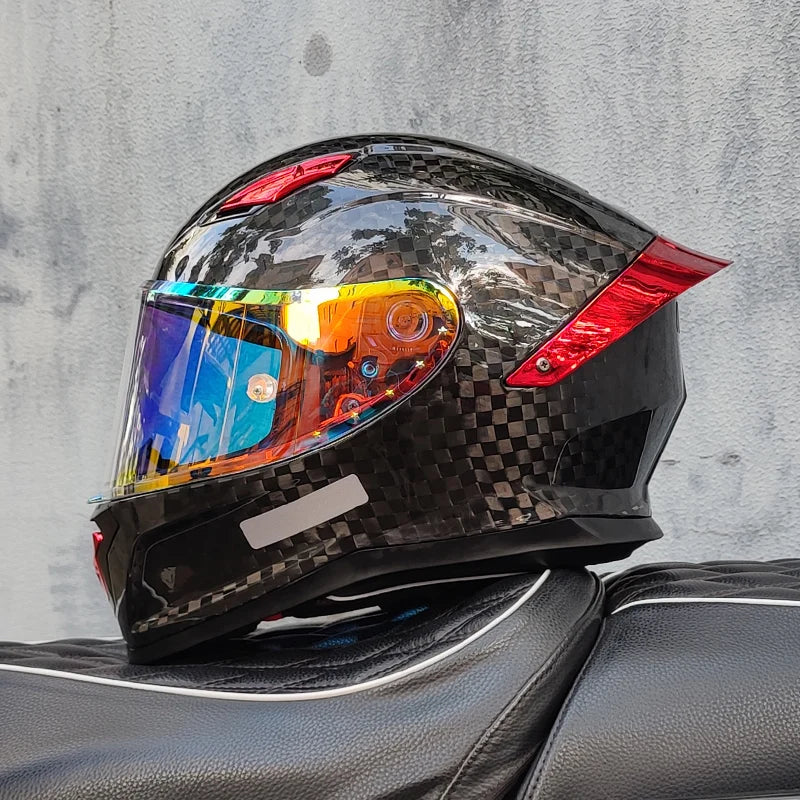 Casco De Motocross Helmet Casco Patinete Electrico Mainland China Helmets Unisex Full Face Dot Carbonfiber