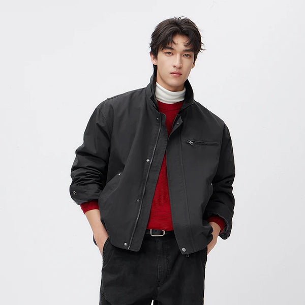 អាវធំ Semir Unisex ឆ្នាំ 2026 អាវក្រណាត់ប៉ាក់បែប Retro ថ្មីរបស់ Harrington ទាន់សម័យ សាមញ្ញ និងរលុង
