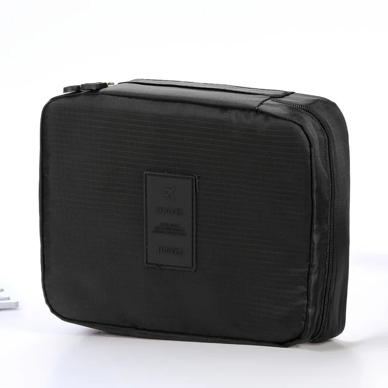 1pc Travel Large Capacity Toiletry Bag Makeup Bag Portable Luggage Organizer Multifunctional Square Bag Storage Pouch, bags