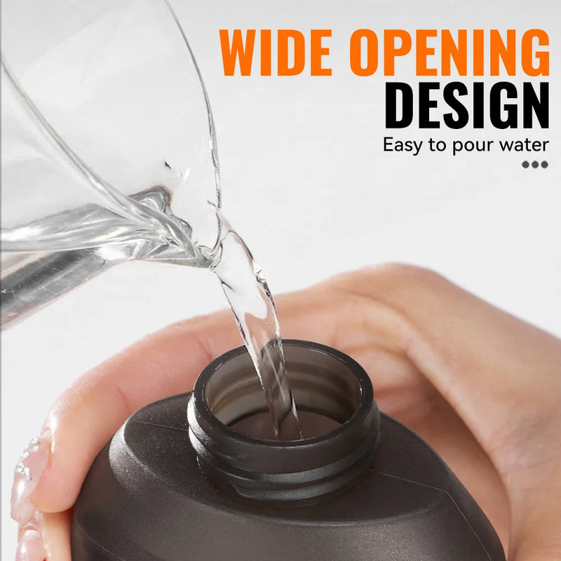 WRELS TPU Soft Water Bottle BPA‑Free Collapsible Flask Leakproof Soft Flask Hiking Climbing Marathon Sports Hydration Pack