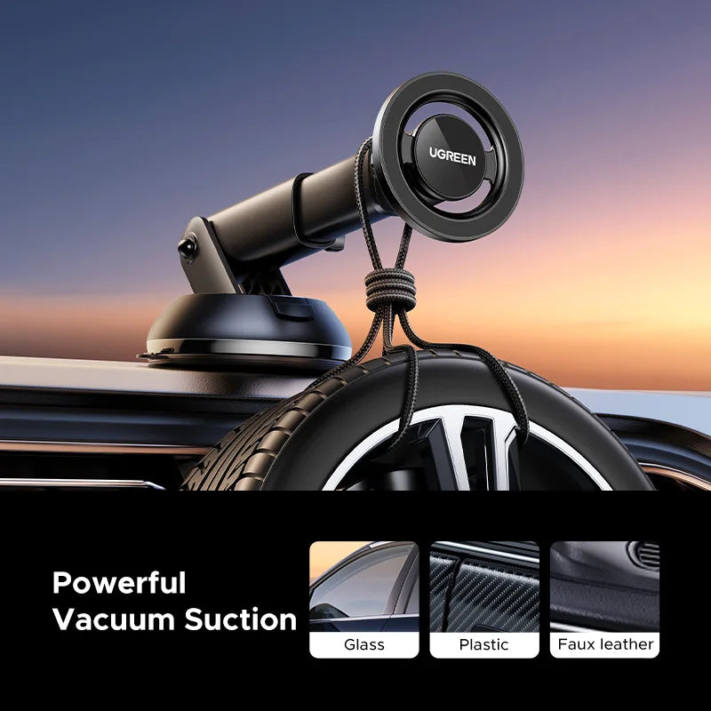 UGREEN Magnetic Car Phone Holder Dashboard Windshield Air Vent 3 in 1 Magsafe Car Phone Stand For iPhone 16 15 14 Pro Samsung Xi