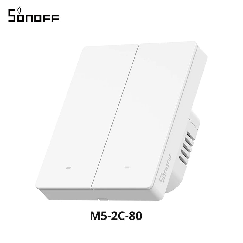 SONOFF M5 Matter Smart Wall Switch ESP32 Two-way EWeLink-Remote Switchman Voice Control Works with Alexa Google Apple Home Alice