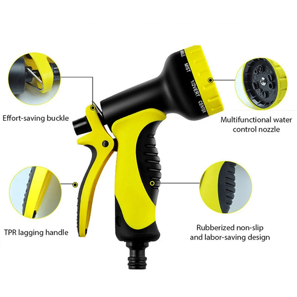 10 Modes Garden Water Gun Hose Nozzle Set Mutifunctional Household Car Washing Parkside Yard Water Sprayer Nozzle Sprinkle Tools
