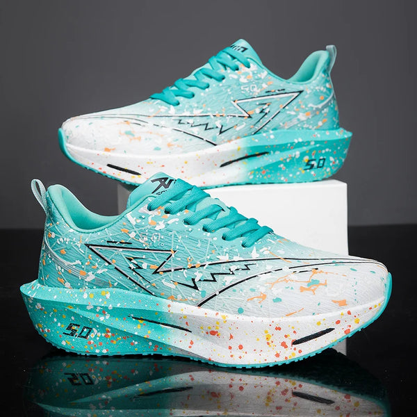 Couples breathable light running shoes four seasons unisex racing sneakers fashion soft-sole men women casual speed sports shoes