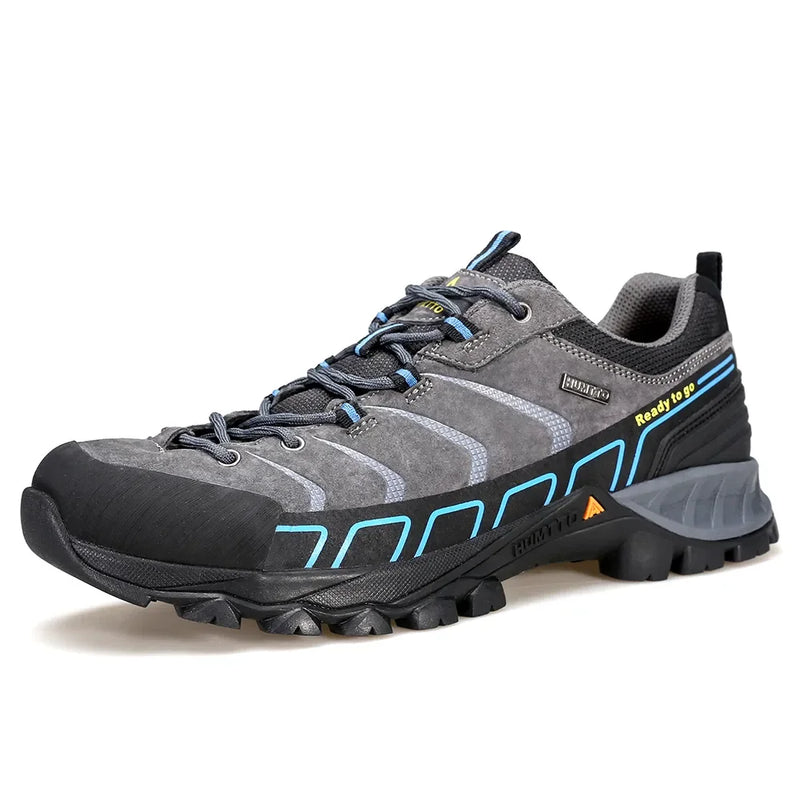 HUMTTO Trekking Boots for Men Breathable Camping Men's Sports Shoes Winter Hiking Shoes Outdoor Leather Designer Sneakers Man