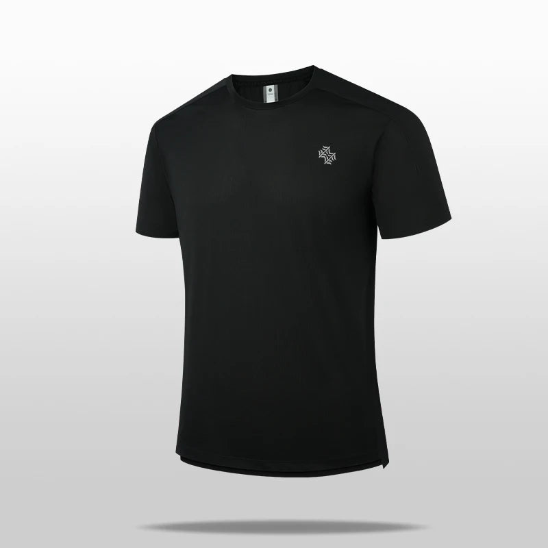 High Quality Men Breathable Fast Drying Running Sports Fitness Breathable Comfortable Short Sleeve T-Shirt Casual Light Gym Tops