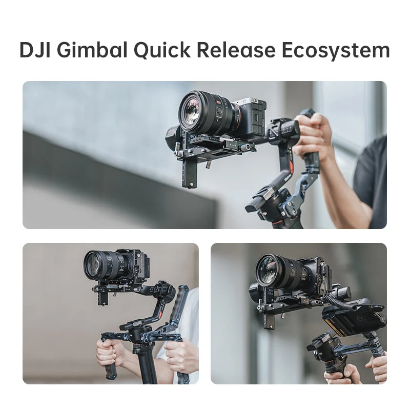 បន្ទះ បញ្ចេញ រហ័ស Ulanzi F38 V2 សម្រាប់ DJI RS4 / RS4 PRO / RS3 / RS3 Pro / RS2 / RSC2 Arca Swiss DSLR Gimbal Plate QR Base
