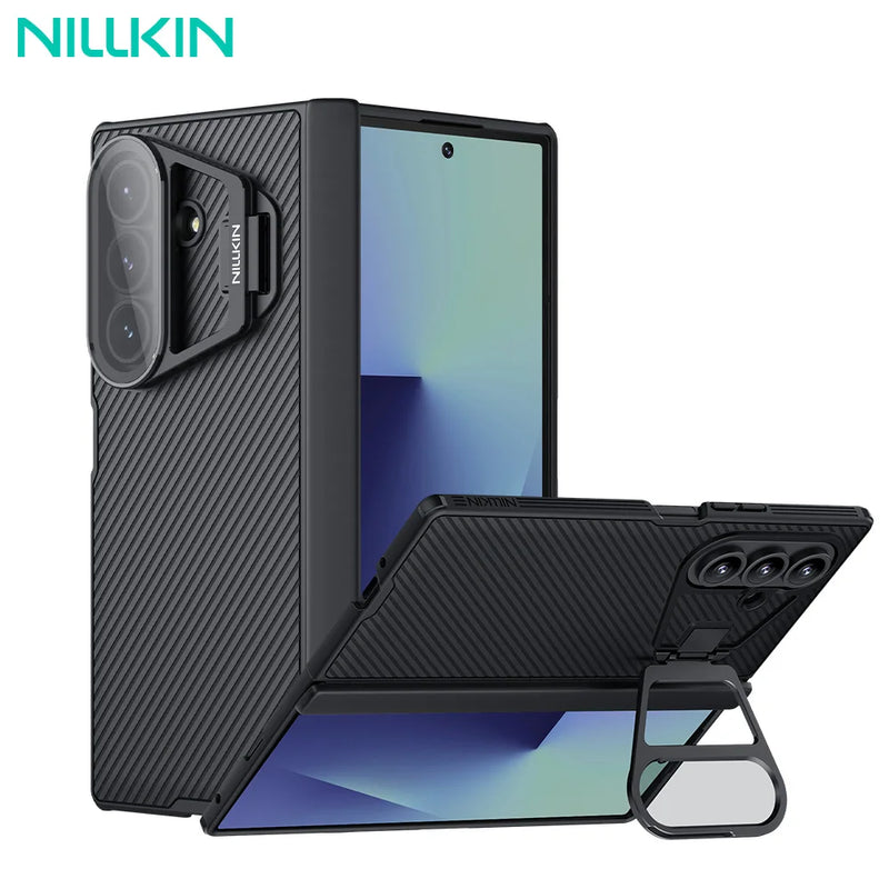 NILLKIN For Samsung Galaxy Z Fold 7 5G Magsafe Case Camshield Prop Magnetic Camera Stand Cover Protector for Samsung Fold 7 Case