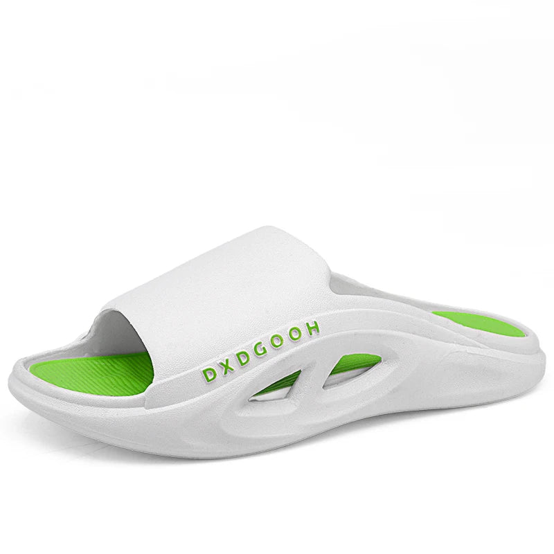 Men's casual slippers summer breathable lightweight soft-sole anti-slip outdoor beach shoes fashion youth Joker sports slippers