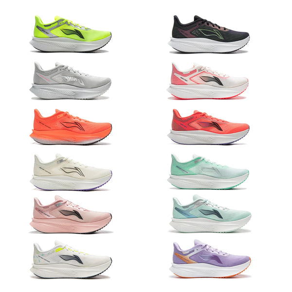 ស្បែកជើងរត់ប្រណាំង Li-Ning សម្រាប់នារី FEIDIAN 6 CHALLENGER SUPER BOOM ធ្វើពីកាបូនហ្វាយប័រ LiNing Competition Sneakers ARMW004