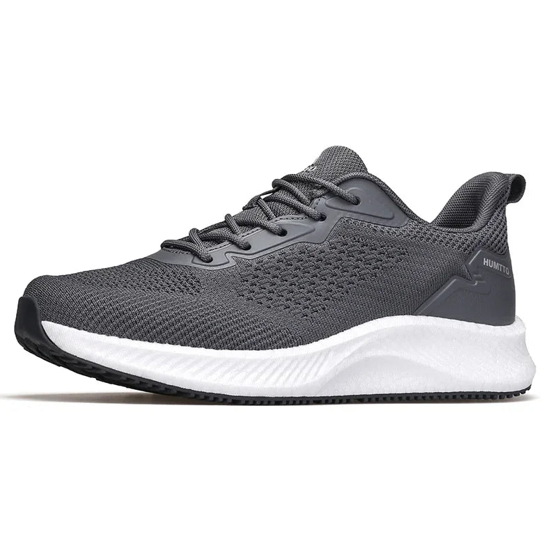 HUMTTO Casual Running Shoes Cushioning Man Trainers Breathable Gym Men Sneakers Light Black Luxury Designer Men's Sports Shoes