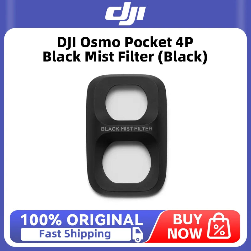 DJI Osmo Pocket 4P Black Mist Filter (Black) creates a natural highlight bloom and softens the skin