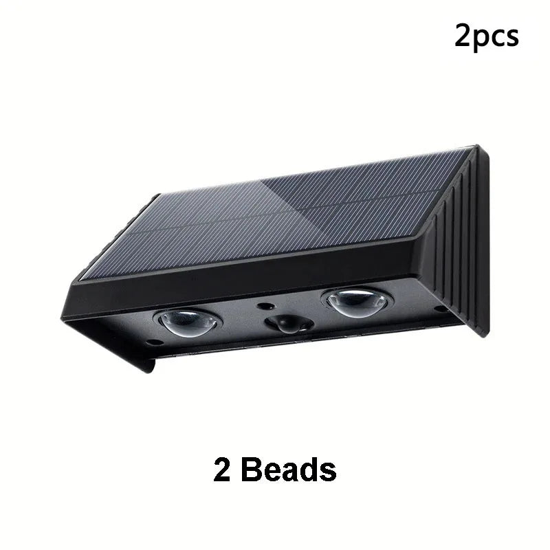 1/2pc Solar Wall Light Outdoor Illumination IP54 Waterproof LED Lamp Bulb Automatic Lighting at Night for Garden Yard or Balcony