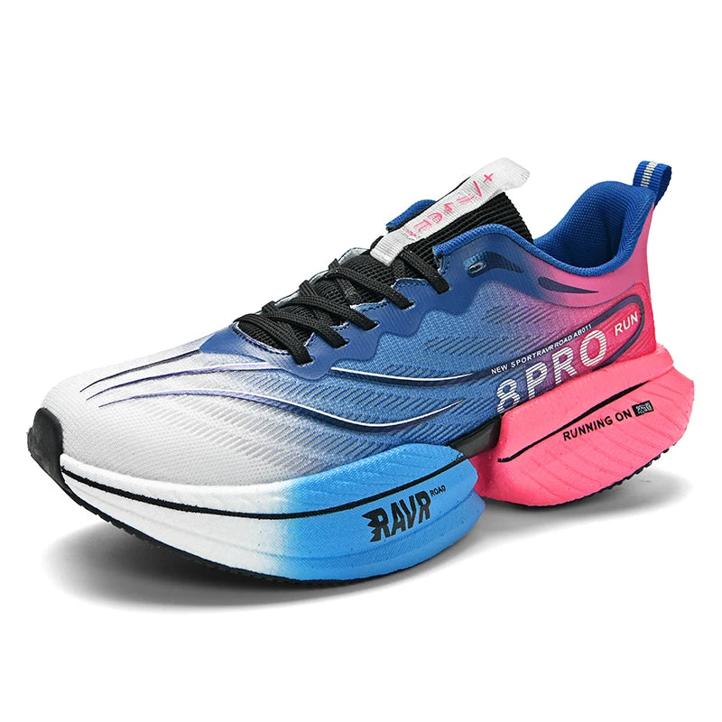 Unisex Running Shoes Professional Cushioning Breathable Mesh Wear-resistant Marathon Training Sports Tennis Shoes for Men Women