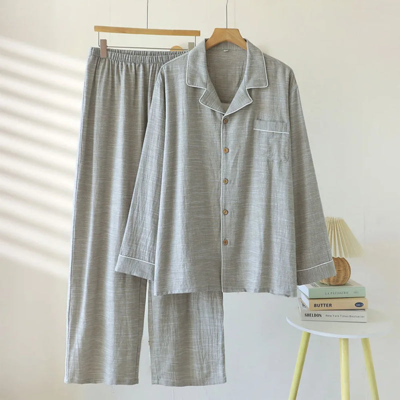 Couple Set Long Sleeves Trousers 2Pcs Pyjamas Suit Pijama Women Men Loungewear New Spring Autumn Homewear Soft Casual Pajama