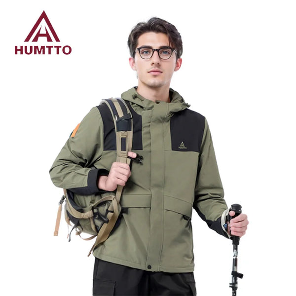 HUMTTO Waterproof Winter Men's Jacket Keep Warm Camping Hiking Jackets Sports Hunting Jackets Outdoor Autumn Windbreaker Coats