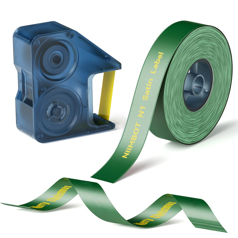 Niimbot N1/B18 PET Label Paper 2 Rolls Scratch-Resistant Tapes Carbon Ribbon Sticker Keep 8-10 Years For Portable Label Printer