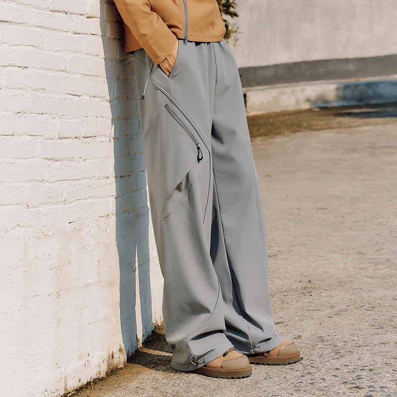 Semir Panel Jogger Pants Fleece Lined Men 2025 Winter Loose Fit Sporty Casual Outdoor Warm Comfortable Long Bottoms