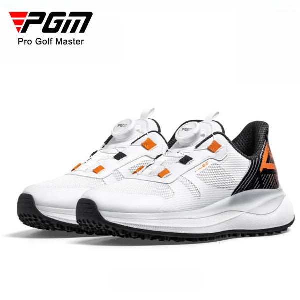 PGM Children's Golf Shoes with High Elasticity, Cushioning, Breathability, Girls Boys Sports Shoes XZ474