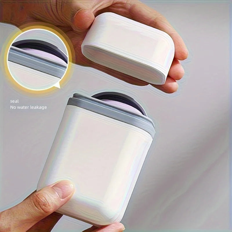 1PC Portable Travel Soap Box, Sealed Design, Drainage Household Soap Holder,Covered Draining Box, Mini Household Soap Container