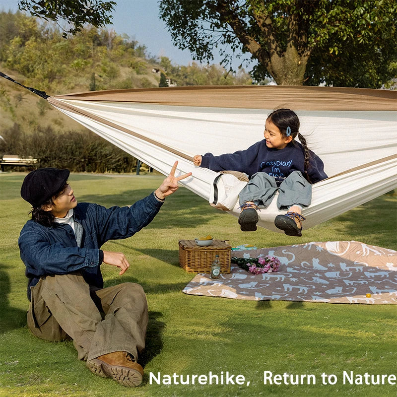 Naturehike Boat Hammock 1-2 Person Tear Bed Portable Hiking Sleeping Ultralight Hammo Camping Resistance Swing Child Rest Nest