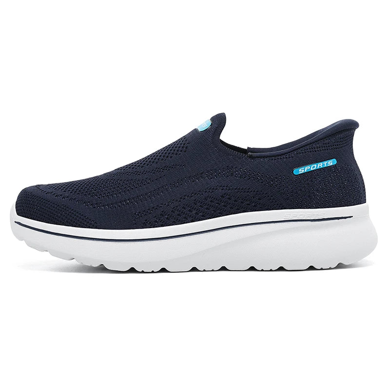 New Unisex Walking Shoes Trendy Mesh Breathable Outdoor Fitness Shoes Soft Sole Wear-resistant Anti Slip Comfort Tennis Shoes