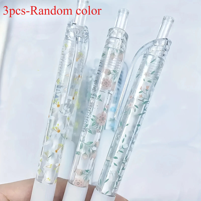 retractable gel ink pens - 0.5mm, quick-drying black refill,  for writing smoothly in diaries and office stationery gel pens