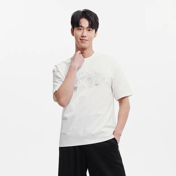 អាវយឺតបុរស Semir ឆ្នាំ ២០២៦ បោះពុម្ពអក្សរជម្រាល រចនាប្លែក រលុង ទាន់សម័យ ប៉ាក់ធម្មតា