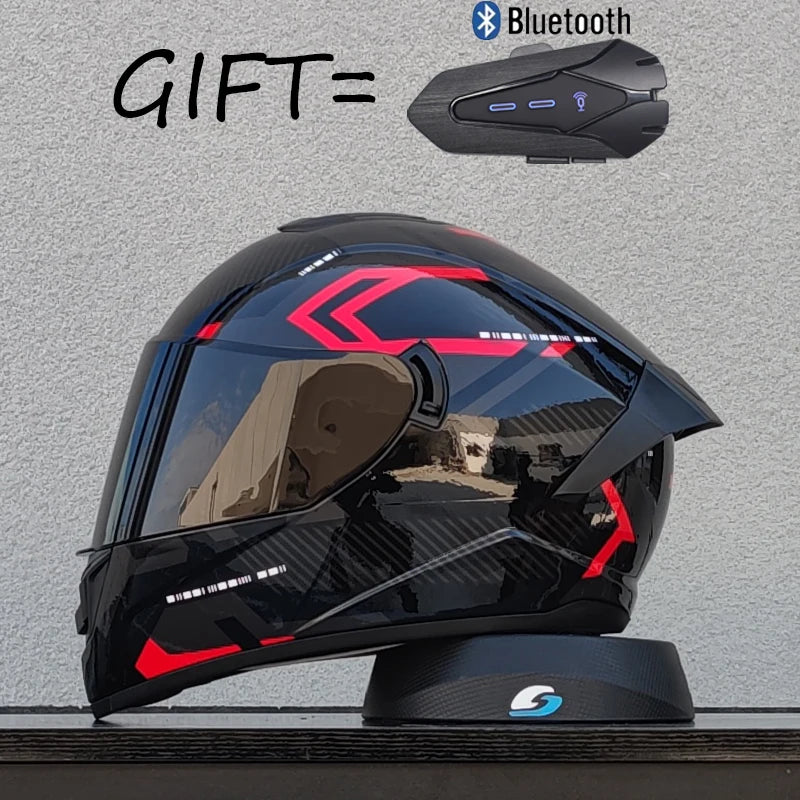Gift Bluetooth Original Motorcycle Helmet Full face helmet Off Road Cascos para motos DOT  Certification Capacete Casco moto