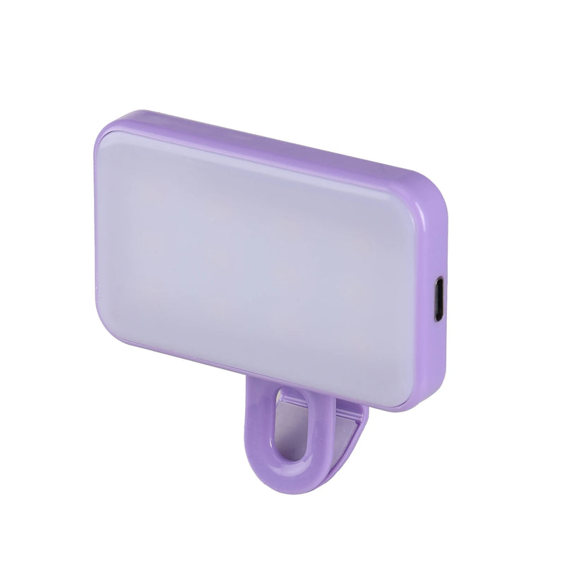 Portable Mini Selfie Fill Light Rechargeable 3 Modes Adjustable Brightness Clip On For Mobile Phone Computer Fill Light