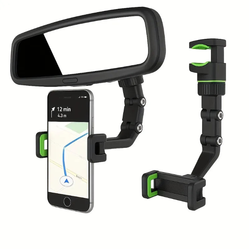 1pc 360° Rotating Mobile Phone Car Stand - Adjustable Height, Compact Design, Sturdy Base,  Air Vent Mount.Phone holder