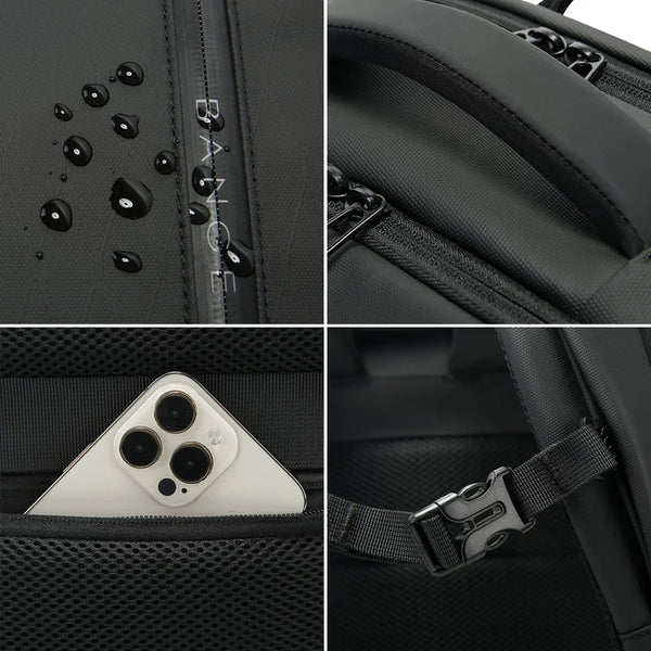 BANGE New Arrival Large Capacity Daily 15.6 inch Lightweight Waterproof Business Laptop Men Backpack for Men Teenager School Bag