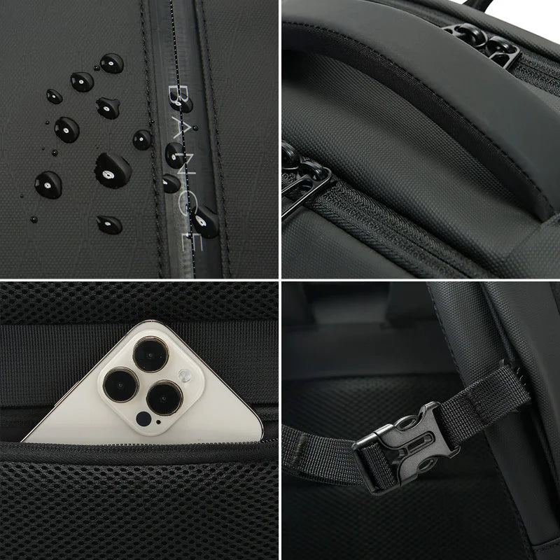 BANGE New Arrival Large Capacity Daily 15.6 inch Lightweight Waterproof Business Laptop Men Backpack for Men Teenager School Bag
