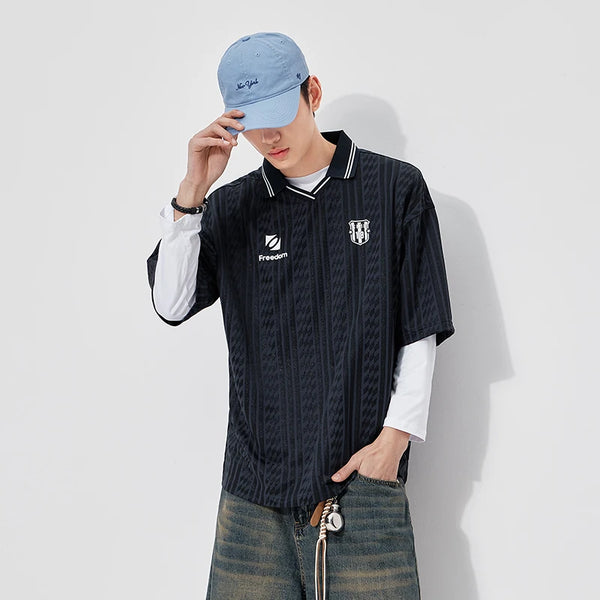 អាវប៉ូឡូបុរស Semir ពណ៌ប្លុក Lapel ប៉ាក់ធម្មតា ស្ទីលស្ព័រ Vitality Jersey ម៉ូដរដូវក្តៅឆ្នាំ ២០២៦