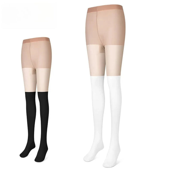 Women's Golf Sunscreen Leggings Sports Socks Summer Lightweight Breathable Spliced Anti Hook Silk Socks WZ023