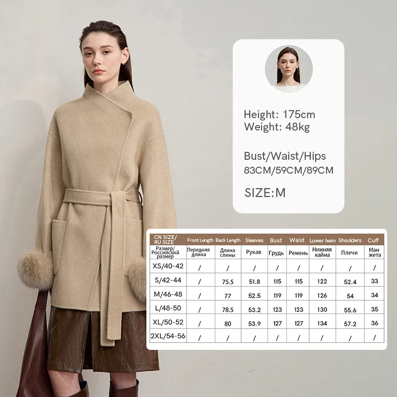 Amii Women's Coat 2026 Winter New Elegant Versatile Loose Wool Coats for Woman Long Sleeve Asymmetry Overcoat Female 12544041