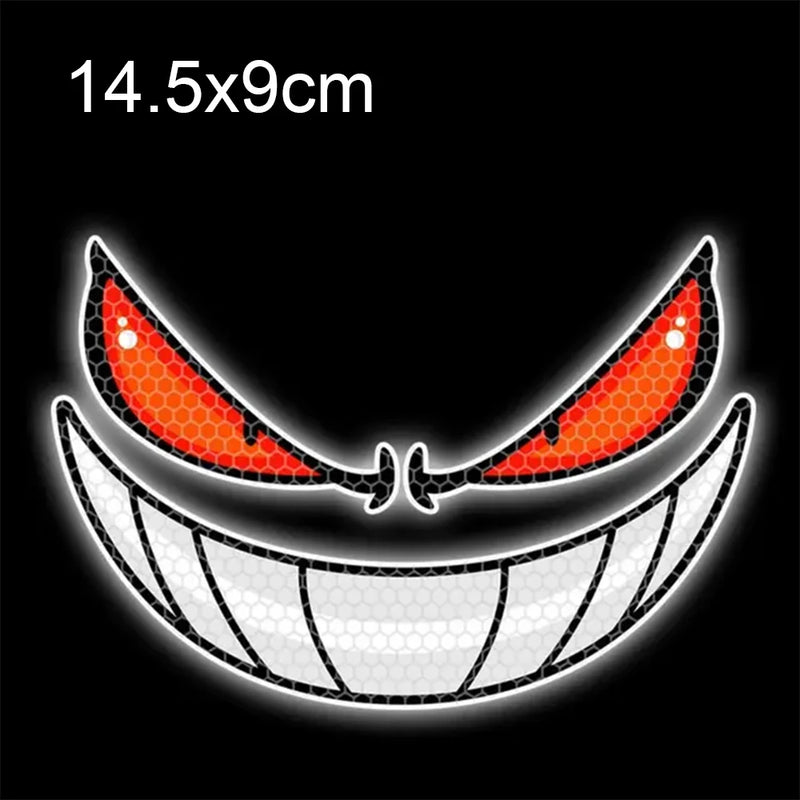 SEAMETAL Waterproof Car Motorcycle Stickers Reflective Eyes Helmet Fairing Rear Window Decoration Decals for Car Motorcycle Part