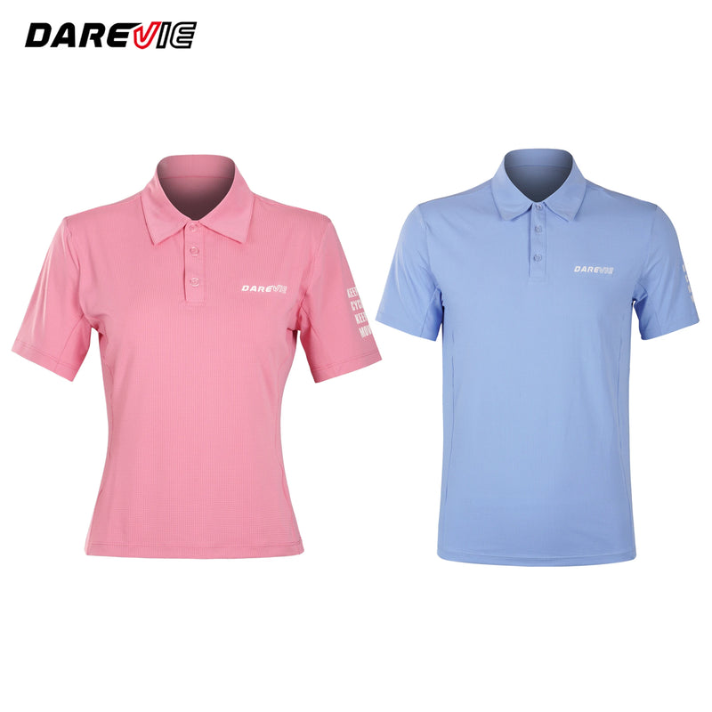 អាវយឺតជិះកង់ DAREVIE ធ្វើពីសរសៃឫស្សីធ្យូងប៉ូឡូ បច្ចេកវិទ្យាត្រជាក់ កម្រិតហ្វឹកហាត់វាយកូនហ្គោល អាវយឺតបុរសស្ងួតរហ័សសម្រាប់បុរស