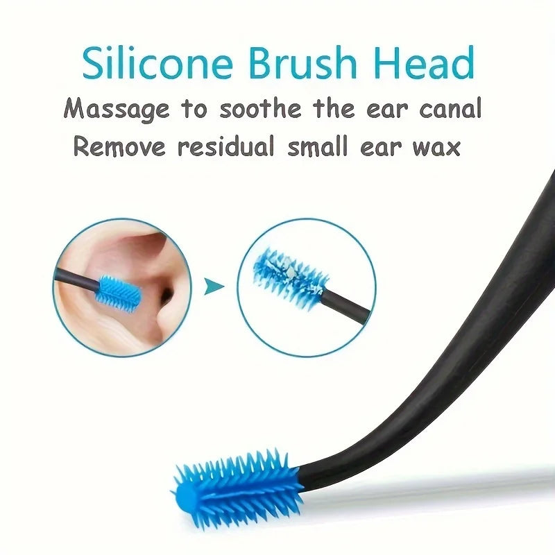 3PCS Remove Earwax Quickly with This Gentle Double-Ended Ear Cleaner, Ear picking tools, 3 colors to choose from