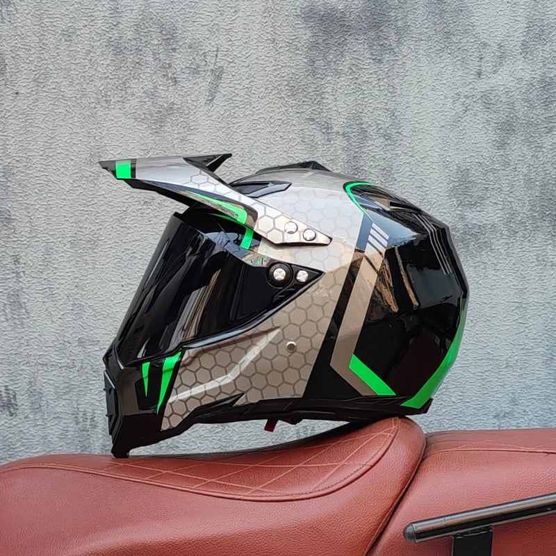 Off road motorcycle helmet, forest speed drop DH helmet, full coverage road rally helmet, suitable for all seasons