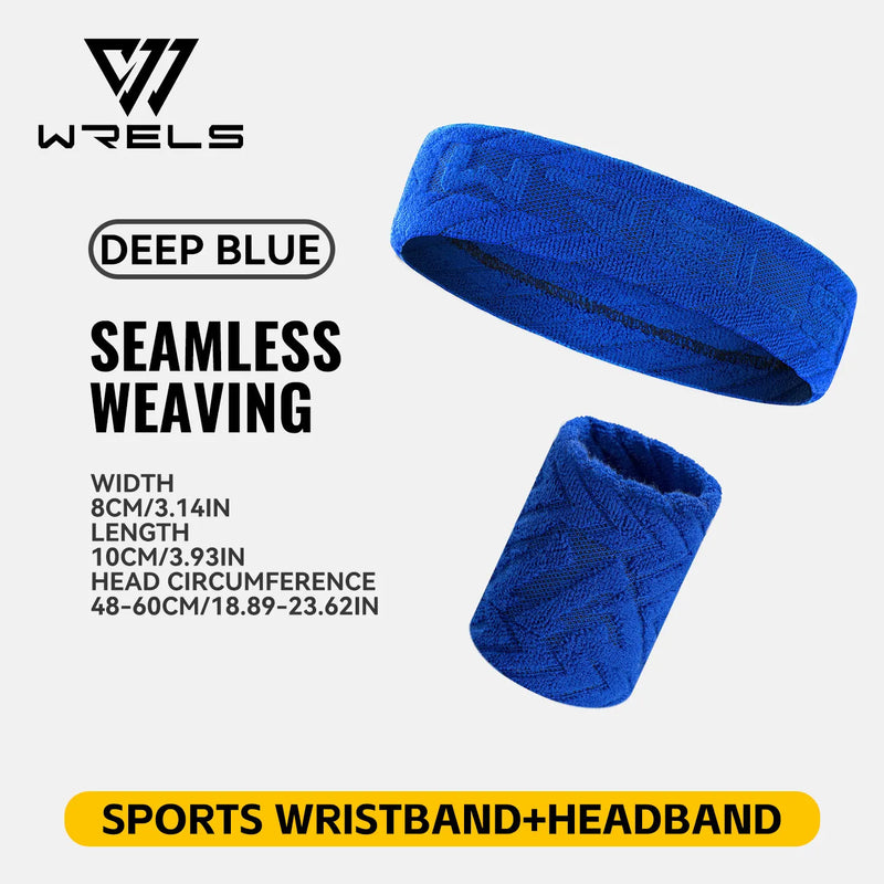 WRELS Wristband Absorbent Sweatband Moisture Wicking Wrist Band Quick Dry Men Women Tennis Running Basketball Gym Wrist Wrap