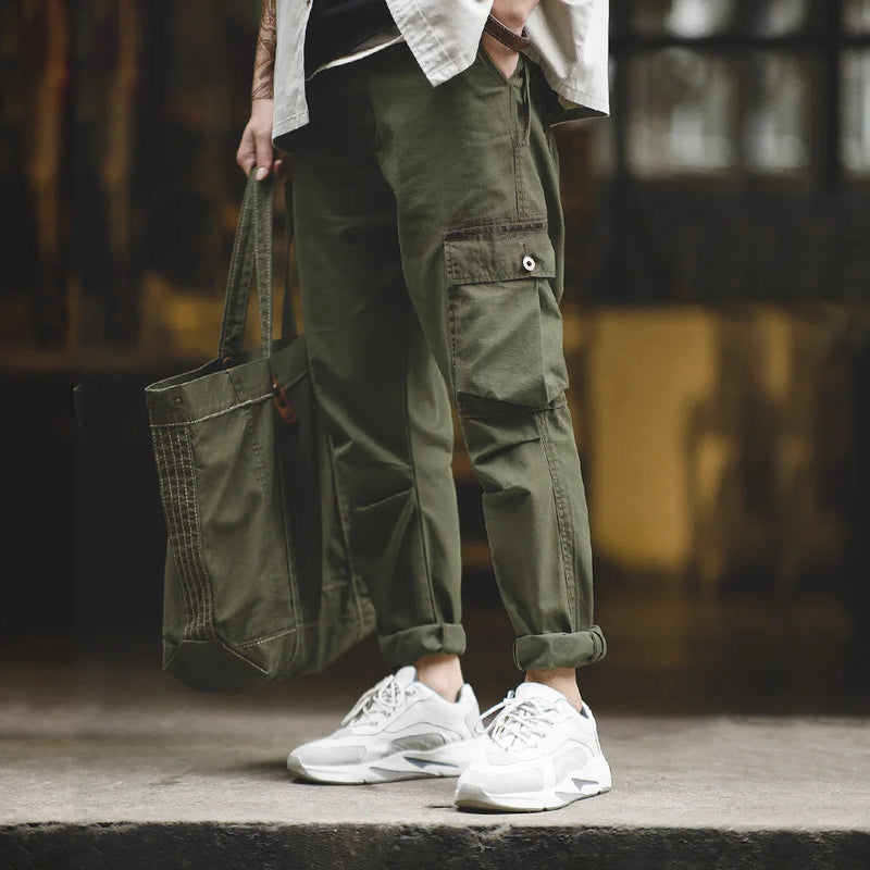 Maden Tactical Cargo Pants Green Multi-pocket Breathable Trousers Consuls Commando Training Trousers Techwear for Men's Pants