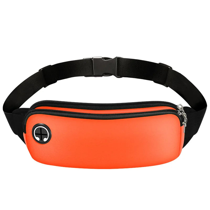 WRELS Outdoor Sports Waist Pack Waterproof Sports Fanny Pack Utralthin Lightweight Slim Running Belt Bag Jogging Waist Pack Bag