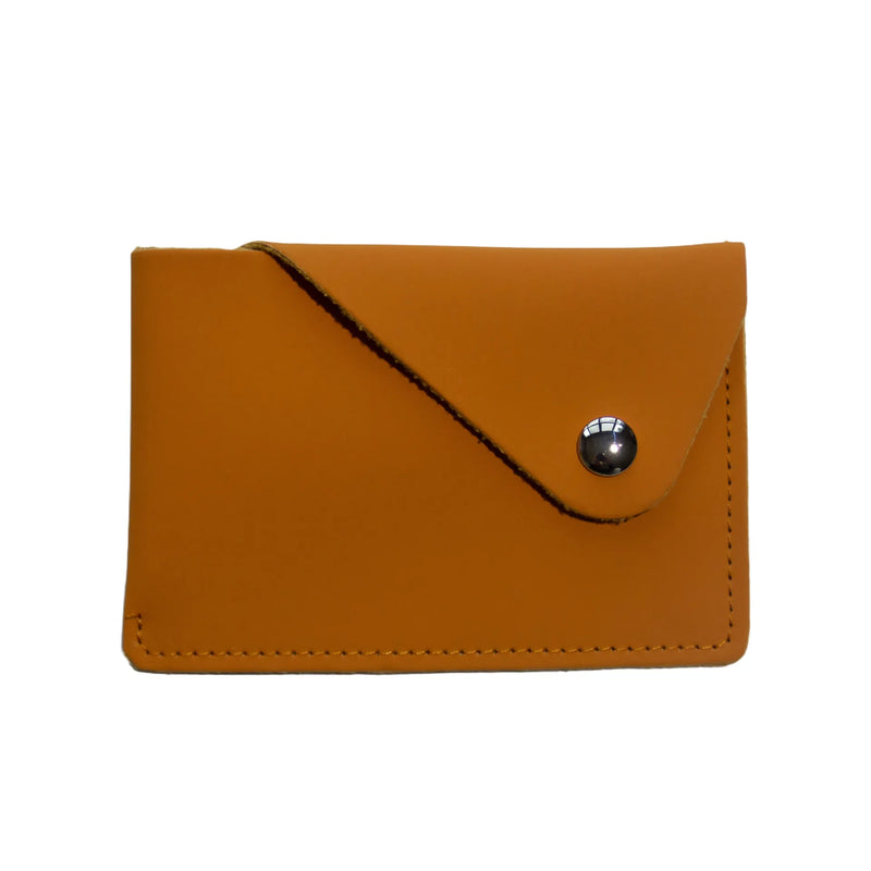 Minimalist Style Envelope Snap Closure PU Business Card Holder, Portable and Lightweight, Card Holder Wallet.
