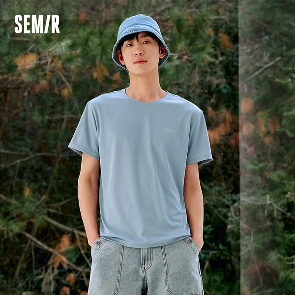 អាវយឺតបុរស Semir ស្រូបសំណើម បោះពុម្ពអក្សរកីឡា កមូល ប្រឆាំងបាក់តេរី ប៉ាក់ រដូវក្តៅ ឆ្នាំ២០២៦ អាវកីឡា ទន់ ស្រួលពាក់