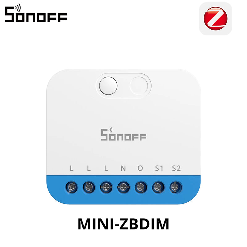 SONOFF MINI-ZBDIM Extreme Zigbee Smart Dimmer Switch Wide Lighting Compatibility Real-Time Power Monitoring Overheat Protection